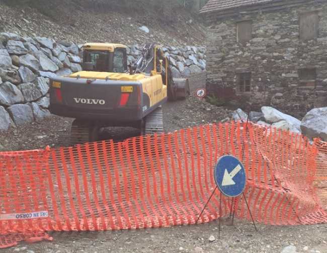 Lavori strada Salaro 1