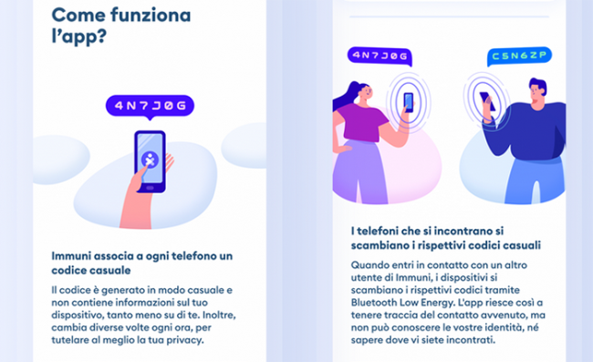 app immuni schermate