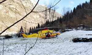 elicottero neve soccorso
