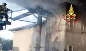 incendio macchinario pellet rovasenda