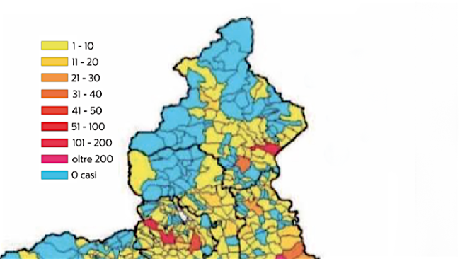 mappa contagi vco novara mar 20 covid