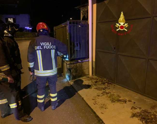 vigili del fuoco fuga di gas
