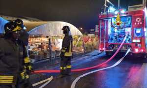 vigili del fuoco incendio vivaio