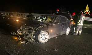 vigili del fuoco incidente autostrada