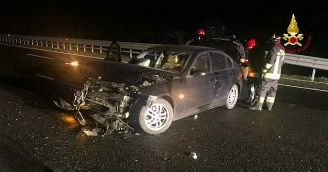 vigili del fuoco incidente autostrada