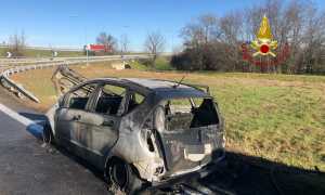vigili del fuoco incidente bretella A4 A26