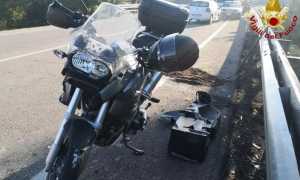vigili del fuoco incidente moto