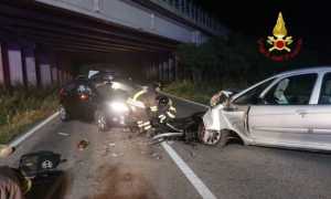 vigili del fuoco incidente notte tronzano