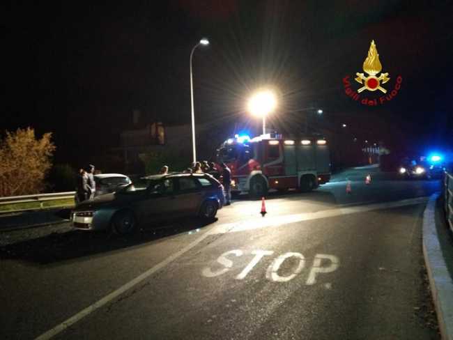 vigili del fuoco incidente serravalle bornate notte