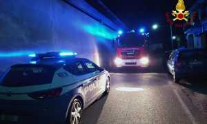 vigili del fuoco polizia notte