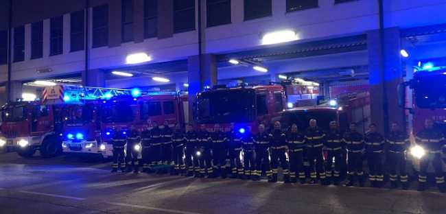 vigili del fuoco vercelli notte