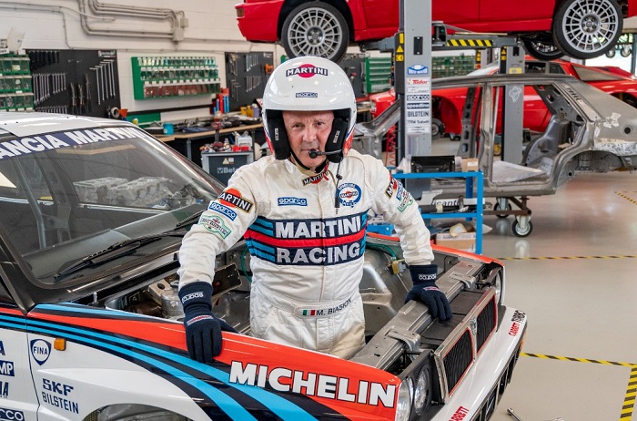 Biasion sul palco della festa dello Sport