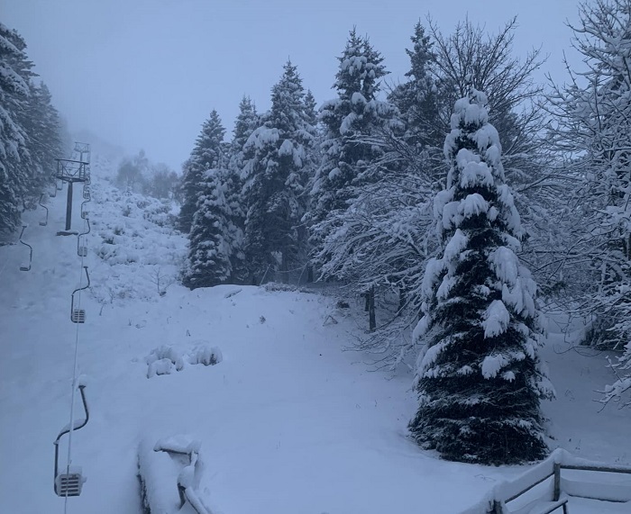 Strade riaperte dopo la maxi nevicata in Valsesia