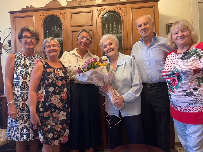 Fiori dal Comune per i 100 anni di Bianca