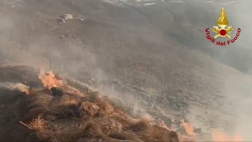 incendio alta valle elvo