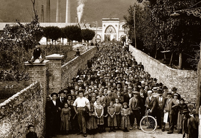 Annullo filatelico per il 150° anniversario della Manifattura Lane Borgosesia