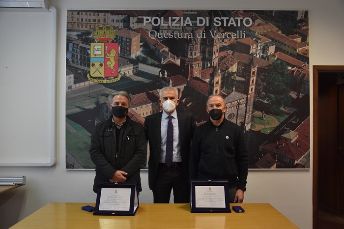La questura ringrazia Flavio Scienza, Bartolomeo Piras e Marcello Capaldi