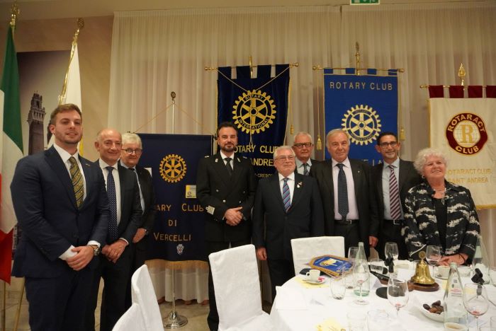 Il colonnello Giacometti ospite del Rotary Club Viverone