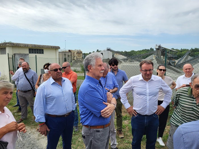Sopralluogo della Regione in Valledora per l'inceneritore