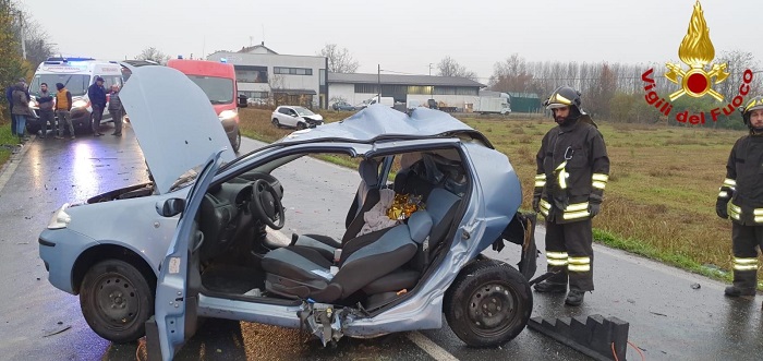 Terribile schianto stamattina a Cavagnolo