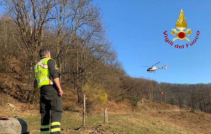 Spento l'incendio boschivo a Postua