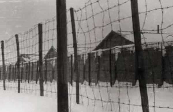 Exterior view of Fossoli concentration camp Italy 1944