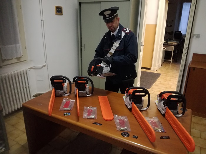 La truffa delle motoseghe a Desana sventata dai carabinieri