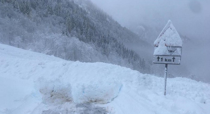 In Valsesia strade chiuse per la neve