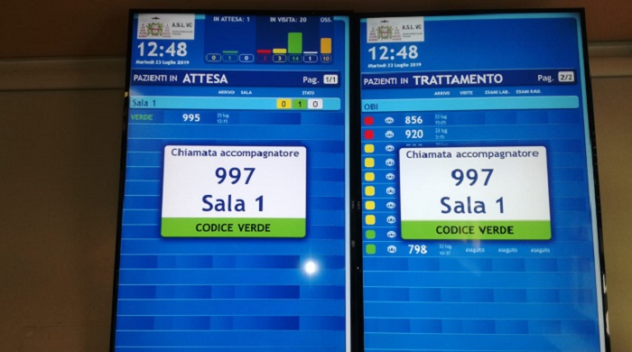 Sistema digitale al Pronto soccorso di Vercelli