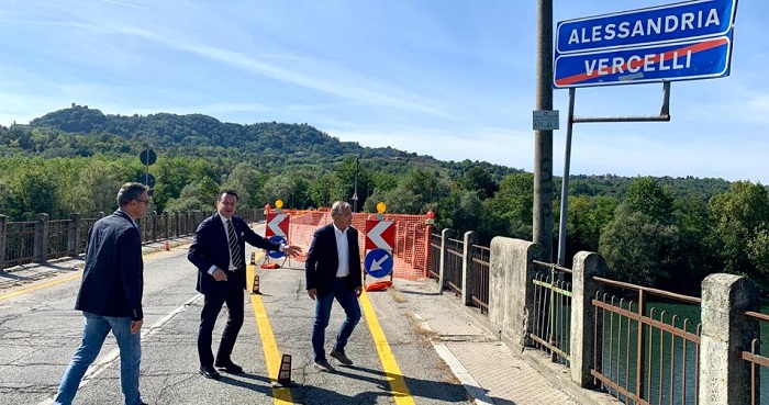Partiti i lavori al ponte di Trino da parte della Provincia